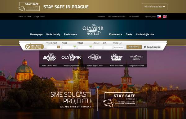 Vorschau von www.olympik.cz, Hotel Olympik