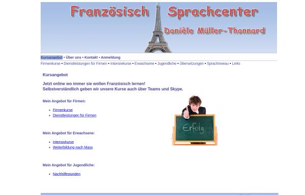 Vorschau von www.franzoesisch-sprachcenter.ch, Danièle Müller-Thonnard
