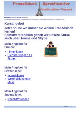 Vorschau der mobilen Webseite www.franzoesisch-sprachcenter.ch, Danièle Müller-Thonnard