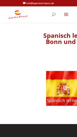 Vorschau der mobilen Webseite www.spanisch-bonn.de, Cristina Franco González