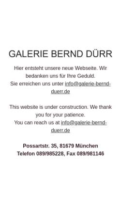 Vorschau der mobilen Webseite www.galerie-bernd-duerr.de, Galerie Bernd Dürr