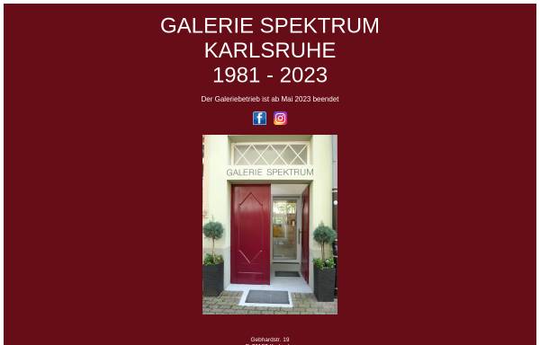 Vorschau von www.galerie-spektrum.de, Galerie Spektrum