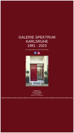 Vorschau der mobilen Webseite www.galerie-spektrum.de, Galerie Spektrum