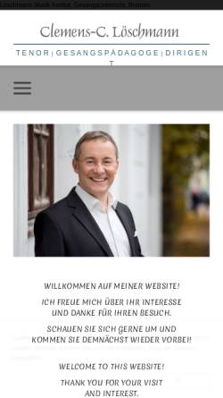 Vorschau der mobilen Webseite www.clemensloeschmann.de, Löschmann, Clemens-C.