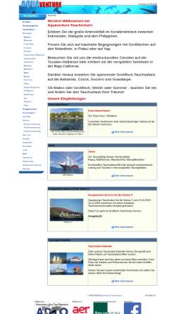 Vorschau der mobilen Webseite www.aquaventure-tauchreisen.de, Aquaventure Tauchreisen