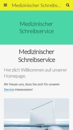 Vorschau der mobilen Webseite www.utheg.de, Medizinischer Schreibservice, Inh. Sylvia Utheg