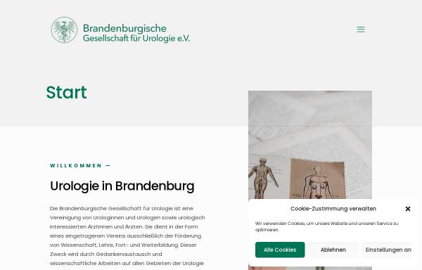 Vorschau von www.urologenbrandenburg.de, Brandenburgische Gesellschaft für Urologie e.V.