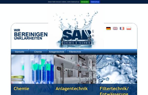 Vorschau von www.sab-umwelttechnik.de, SAB Umwelttechnik GmbH