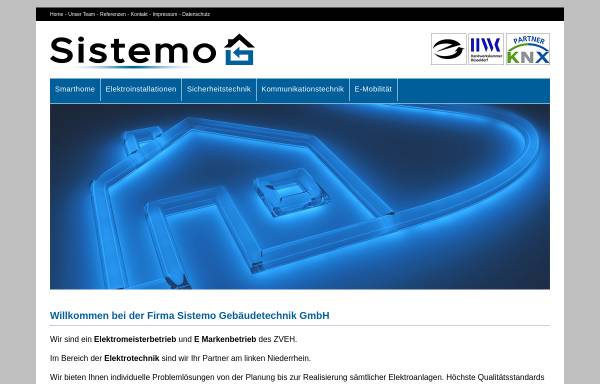 Vorschau von sistemo.de, Sistemo Gebäudetechnik GmbH