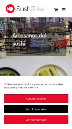 Vorschau der mobilen Webseite www.sushitake.es, Sushi-Take