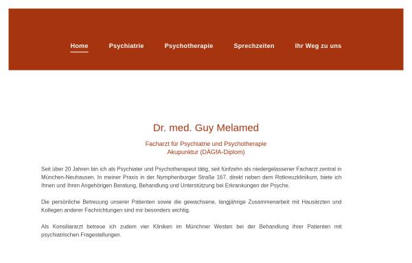 Vorschau von www.dr-melamed.de, Melamed. Dr. med. Guy, Praxis für Psychiatrie, Psychotherapie, Akupunktur - München-Neuhausen
