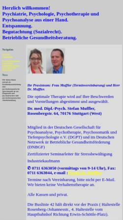 Vorschau der mobilen Webseite www.doc4psych.de, Muffler, Dr. med. Dipl.-Psych. Stefan