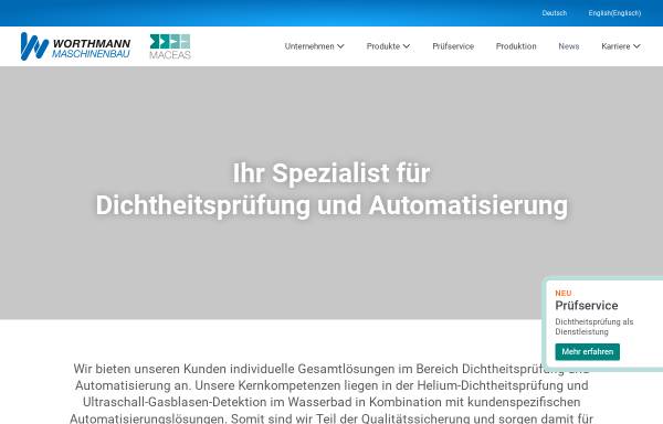 Vorschau von maceas.com, Maceas GmbH