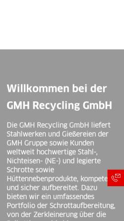 Vorschau der mobilen Webseite www.rro-gmbh.de, Rohstoff Recycling Osnabrück GmbH