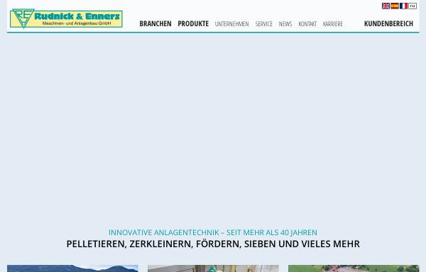Vorschau von rudnick-enners.com, Rudnick & Enners Maschinen- und Anlagenbau GmbH