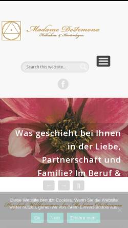 Vorschau der mobilen Webseite madamedestemona.de, Madame Destemona