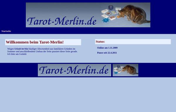 Vorschau von tarot-merlin.de, Tarot Merlin