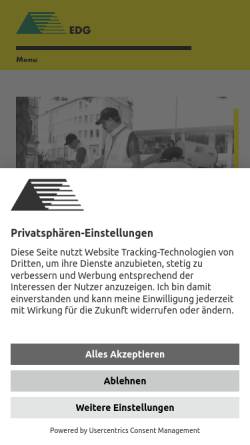 Vorschau der mobilen Webseite www.edg-dortmund.de, EDG