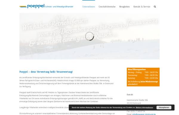 Vorschau von www.poeppel-dortmund.de, Kurt Poeppel GmbH