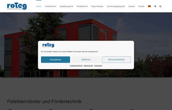 Vorschau von www.roteg.de, roTeg Roboter Technologie Gesellschaft mbH