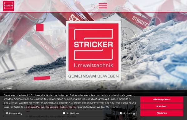 Vorschau von www.stricker-do.de, Stricker Hartstein-Industrie GmbH & Co. KG