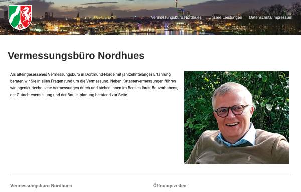 Vorschau von vermessung-dortmund.de, Vermessungsbüro Nordhues