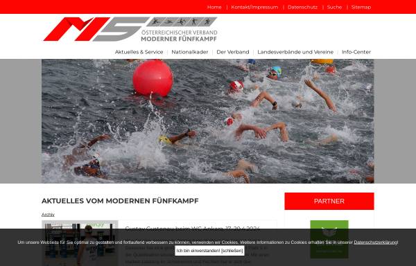 Vorschau von www.modernerfuenfkampf.at, Österreichischer Verband Moderner Fünfkampf
