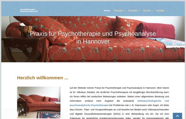 Vorschau von www.psychotherapie-psychoanalyse.de, Zekakis, Dr. med. Nikolaus