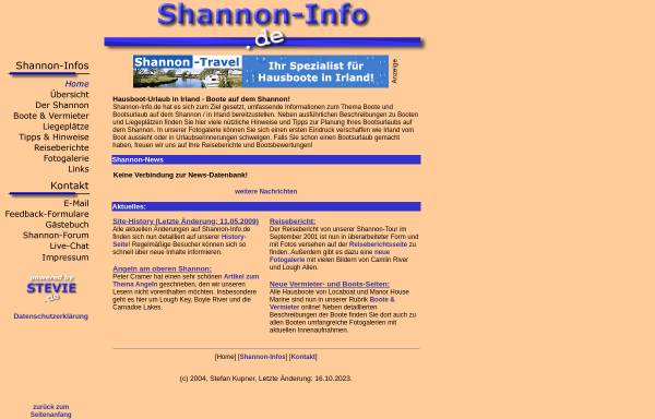 Vorschau von www.shannon-travel.de, Shannon-Info