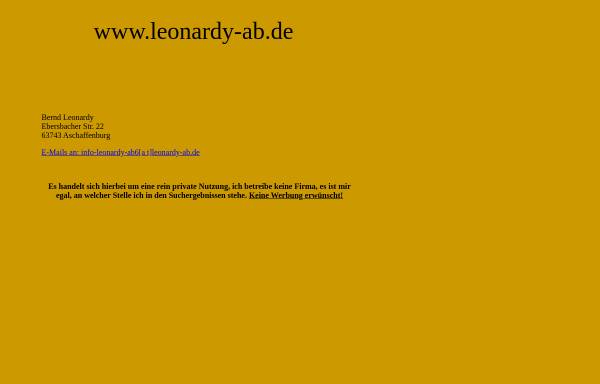Vorschau von www.leonardy-ab.de, Leonardy, Astrid