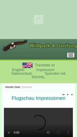Vorschau der mobilen Webseite wildpark.potzberg.de, Wildpark Potzberg
