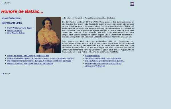 Vorschau von www.mynetcologne.de, Zum 200. Geburtstag von Honoré de Balzac