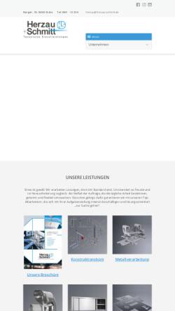 Vorschau der mobilen Webseite www.herzau-schmitt.de, Herzau + Dipl. Ing. K. Schmitt GmbH