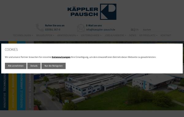 Vorschau von www.kaeppler-pausch.de, Käppler & Pausch GmbH