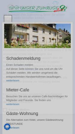 Vorschau der mobilen Webseite www.witten-mitte.de, Wohnungsgenossenschaft Witten-Mitte