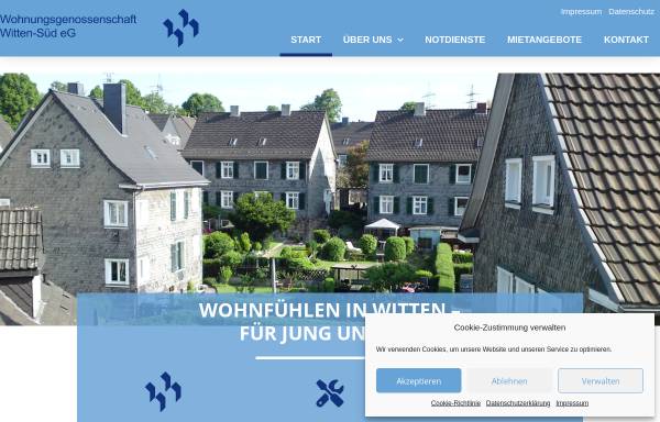 Vorschau von www.witten-sued.de, Wohnungsgenossenschaft Witten-Süd eG