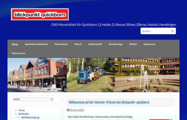Vorschau von www.blickpunkt-quickborn.de, Blickpunkt Quickborn
