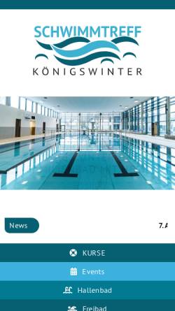 Vorschau der mobilen Webseite www.schwimmtreff-koenigswinter.de, Schwimmtreff Königswinter