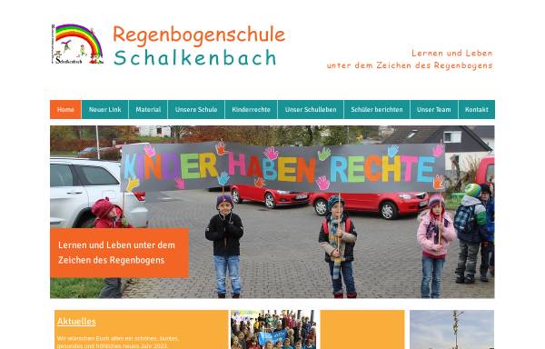 Vorschau von www.grundschuleschalkenbach.de, Regenbogenschule Schalkenbach