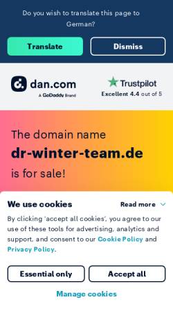 Vorschau der mobilen Webseite www.dr-winter-team.de, dr-winter-team