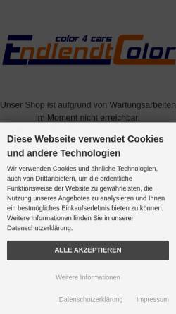 Vorschau der mobilen Webseite endlendt-color.de, Endlendt Color