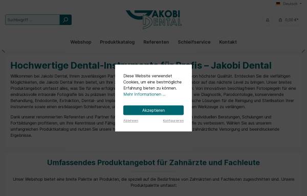 Vorschau von www.jakobi-dental.de, Jakobi Dental Instruments, Inh. Andrej Jakobi