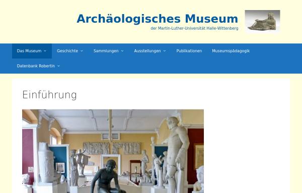 Vorschau von museum.altertum.uni-halle.de, Halle, Archäologisches Museum Robertinum