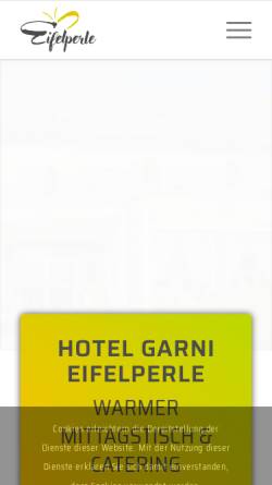 Vorschau der mobilen Webseite www.hotel-eifelperle.de, Hotel Eifelperle