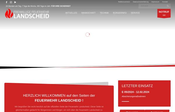 Vorschau von www.feuerwehr-landscheid.com, Feuerwehr Landscheid