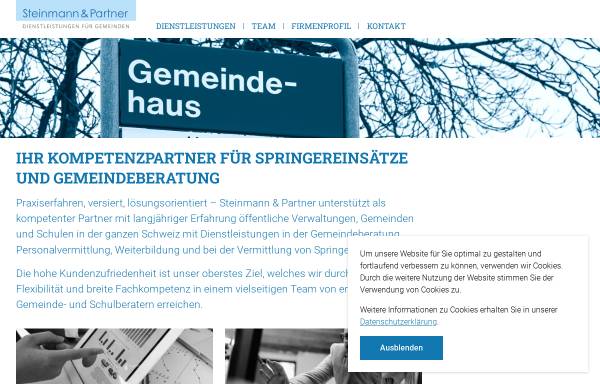Vorschau von www.steinmann-partner.ch, Gemeindestellen - Steinmann & Partner