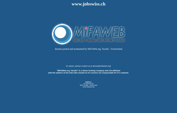 Vorschau von www.jobswiss.ch, Jobswiss - Allinweb AG