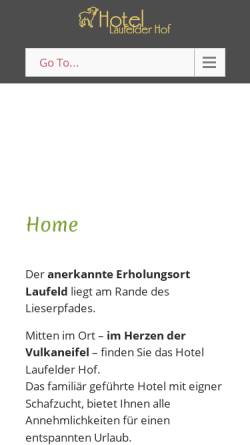 Vorschau der mobilen Webseite www.laufelder-hof.de, Hotel Laufelder Hof