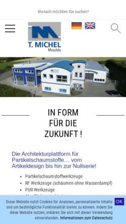 Vorschau der mobilen Webseite www.michel-form.de, T. Michel Formenbau