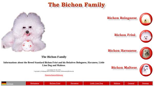 Vorschau von www.bichon.de, Die Bichon Familie